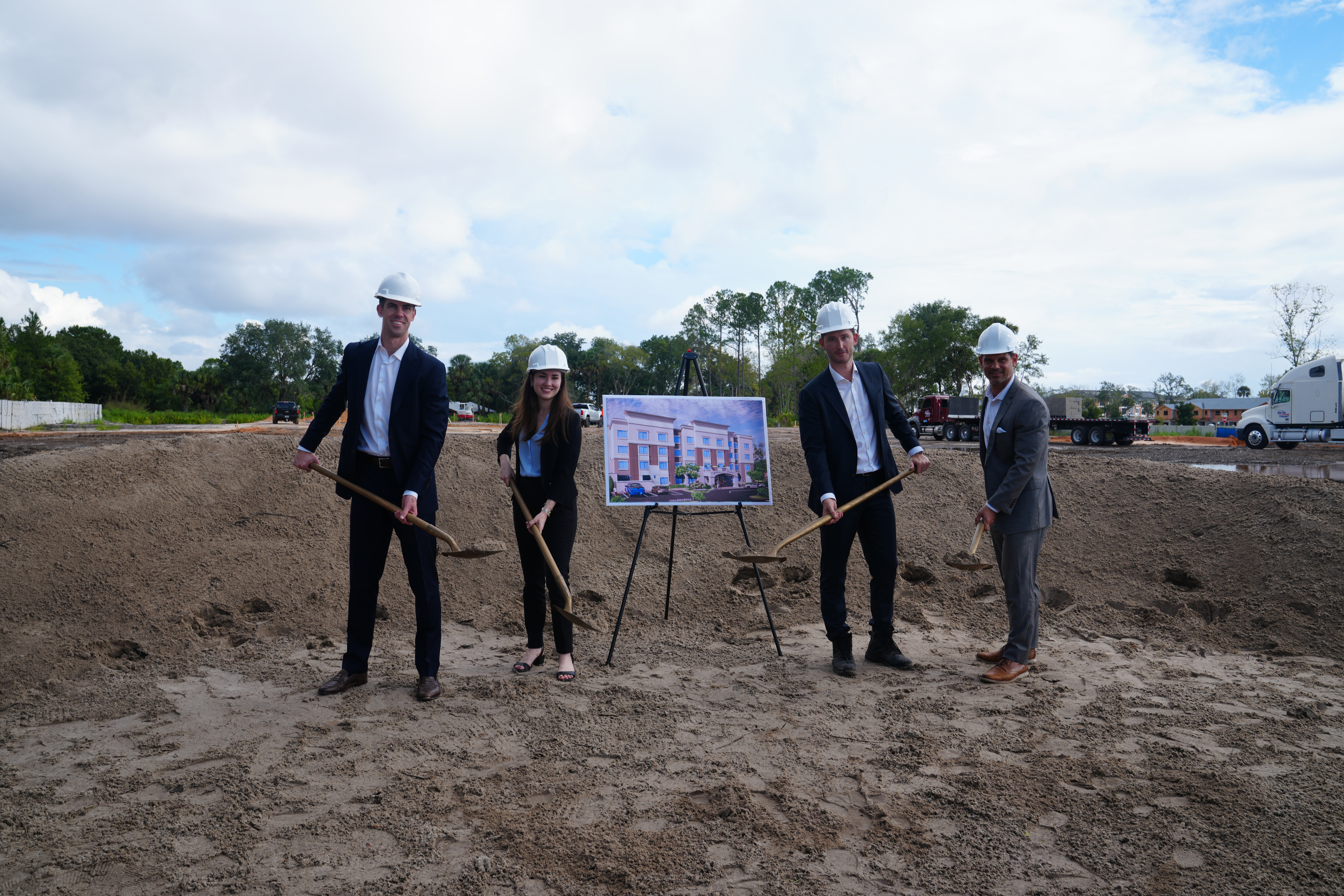 Seminole County officials, builders break ground on Monroe Place, an affordable housing development