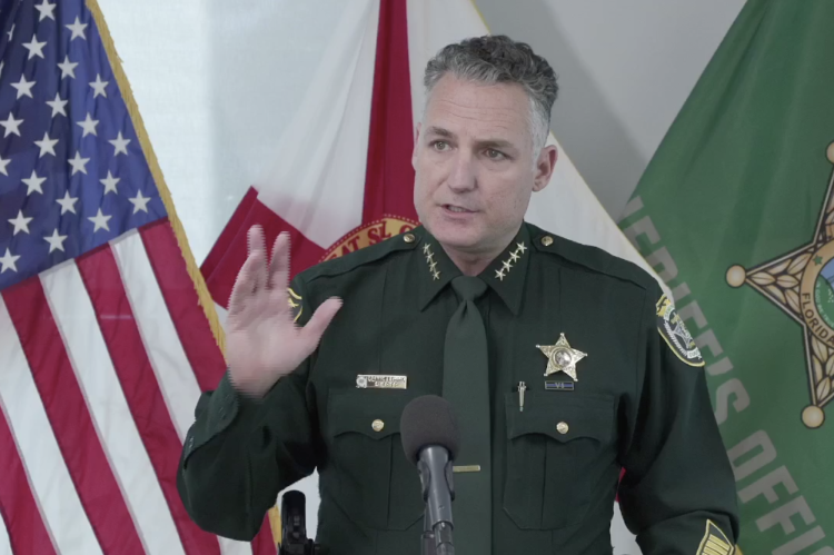 Seminole County Sheriff Dennis Lemma speaks about the details of the bizarre case during a conference Monday afternoon. 
