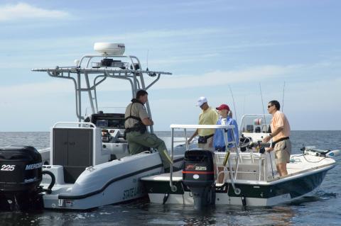 FWC officials will routinely perform safety checks on boating vessels out in the water. 