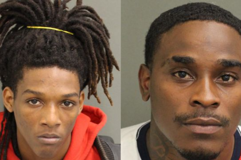 Daquan Woods, 21, (left) and Bobby Bridges III, 28, (right) have been charged with murder in connection with the shooting of Dereck Cummings in January. 