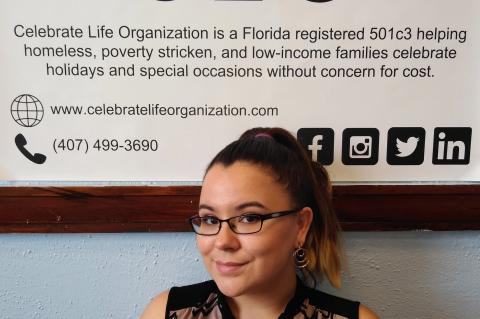 Tara Hagood at her Celebrate Life Organization office in downtown Sanford. (Picture provided)