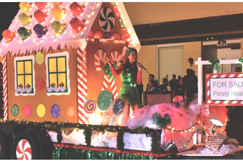Porzig Realty (above) was one of many entries in last year’s Parade of Lights, put on by the City of Sanford. 