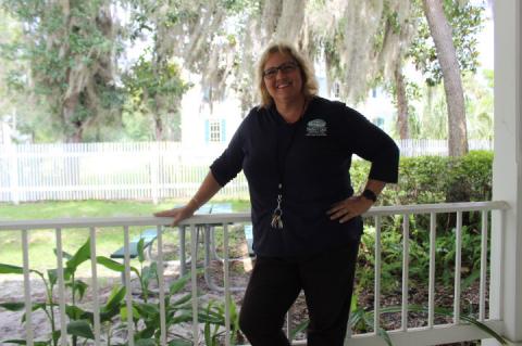 Tracy Mestre, previously education coordinator for DeBary Hall, has now taken the job of manager instead.