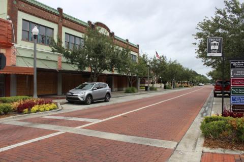 Downtown Sanford was much less populated than usual on Wednesday after Hurricane Dorian left the area.