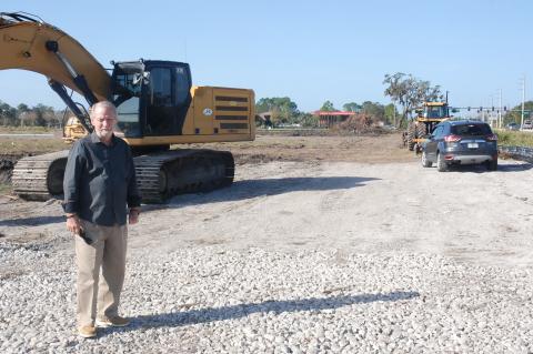 James Dunn King stands on the King’s Landing property at the corner of State Road 46 and East Lake Mary Boulevard before construction began on the Publix.