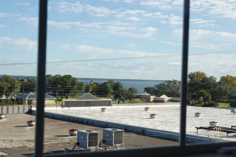 A view of Lake Monroe from one of the top floor apartments. 