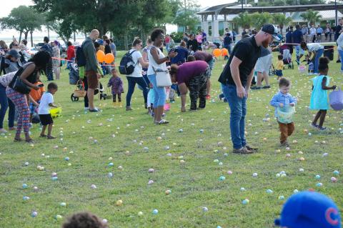 Events like Sanford’s Easter Eggstravaganza (above) will return this year, but with new rules and staggered schedules.