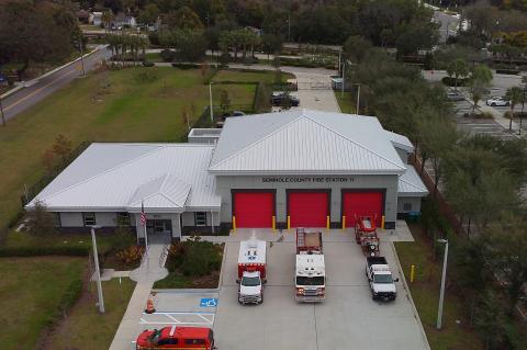The brand new Fire Station 11 (above) is located at 2721 S. Ronald Reagan Blvd. in Altamonte Springs.