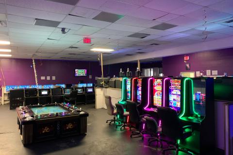 Photos from the Seminole County Sheriff’s Office show the inside of one of the eight gambling centers that were raided on Wednesday morning.