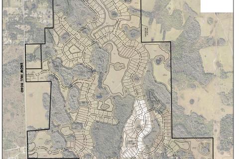 The subdivision is planned for Tract 3 of the land.