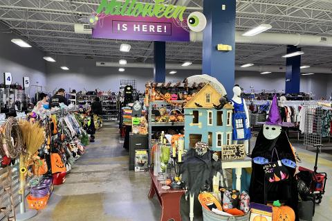 Goodwills will have a dedicated Halloween section.