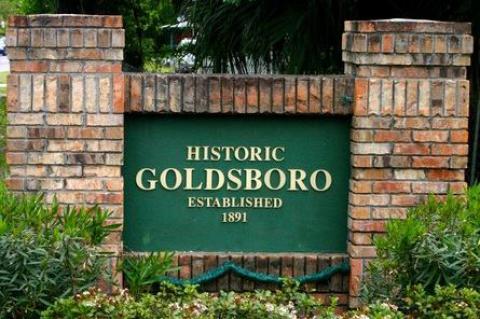 Historic Goldsboro Community Sign located on Historic Goldsboro Blvd.-Sanford