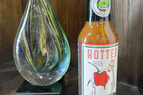 Hotter Than El’s Reaper's Revenge hot sauce took home first place at this year’s International Flavor Awards.