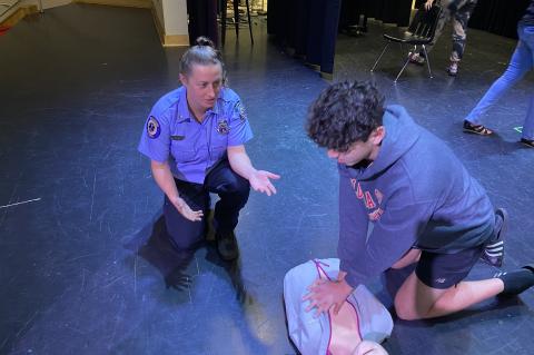 The Seminole County Fire Department teaches 9th and 11th graders CPR as part of a state program.