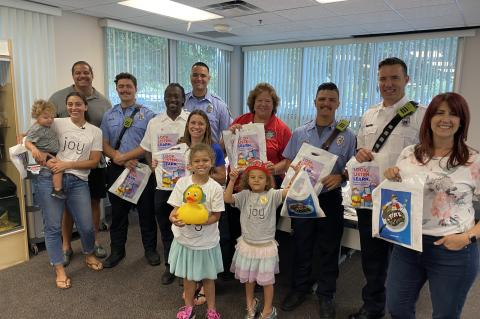 Members of the community along with Seminole County Fire Department firefighters gathered at Public Safety Building on Thursday morning to raise awareness for drowning prevention. 