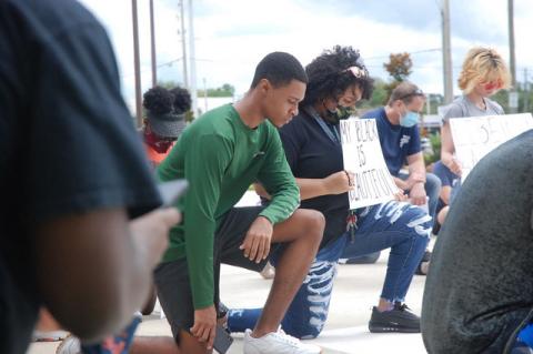 Participants in the Juneteenth march a few weeks ago in Sanford. 