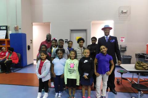 The Midway Safe Harbor Center after school students participated in the City of Sanford Dr Martin Luther King Jr. Parade held this past Monday in Goldsboro. These students received high marks from all the parade judges. Pictured are students, the Center’s Administrator Mr. Quinton Byrd and MLK Jr. Co-Chairman Mr. Kenneth Bentley.