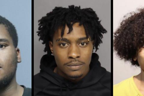 Jackie Irving Jr., 18, (left), and Princeton Postell, 17, (center) were both arrested and charged with first-degree premeditated homicide. Angel Diz, 18, (right) was charged with accessory after the fact to first degree premeditated murder. 
