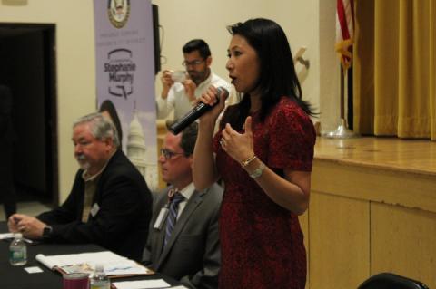 U.S. Rep. Stephanie Murphy speaks during an event in Seminole County.