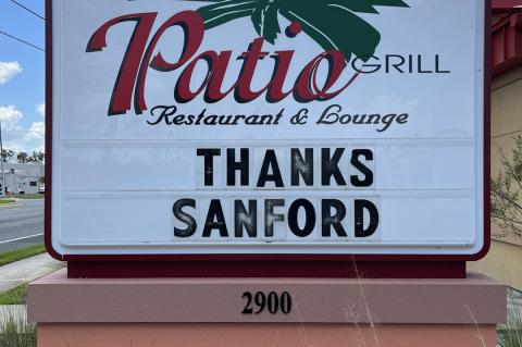 Patio Grill opened in Sanford in 2009.