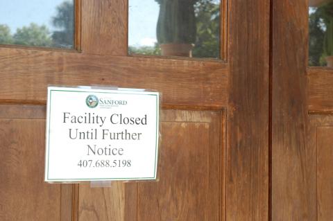 Since the start of the outspread of the coronavirus businesses and governemnt buildings, such as the Sanford Museum, have closed their doors.