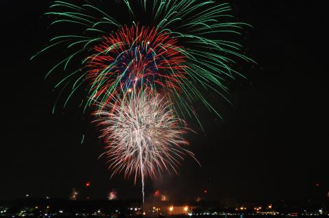 Fireworks on display at the city’s annual Star Spangled Sanford Fourth of July event.