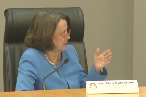 Seminole County Public Schools Board Member Tina Calderone initiated the rescinding of the Feb. 9