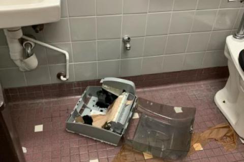 Seminole County Public Schools released pictures of damage caused by students as part of the TikTok challenge. 
