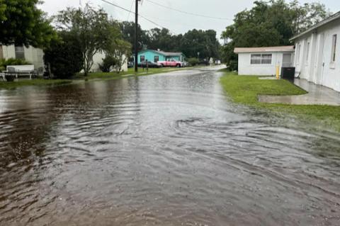 In addition to parts of downtown Sanford flooding, Midway, which sits to the east of Sanford, suffered major flooding on it roadways.