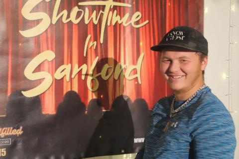 Christian hip hop artist JTK (above) took home the $500 first place prize at Thursday’s Showtime in Sanford.