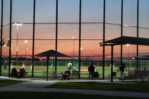 Sunset at the Boombah Sports Complex Seminole County.