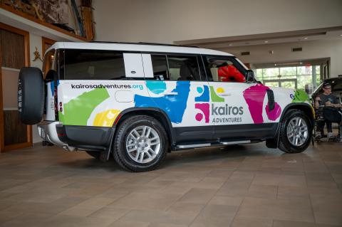 Land Rover Orlando presented Kairos Adventures Inc., based in Casselberry, with a customized Defender 130 SUV (above) last week.