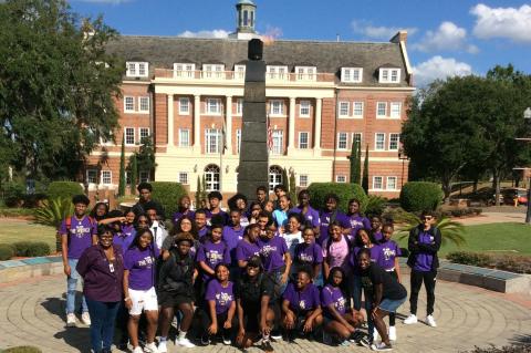 The Winter Springs High School Pre-Collegiate Minority Club visit FAMU in Tallahassee, FL