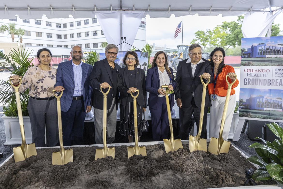 Orlando Health officials break ground last week on the new freestanding emergency room that will be built in Longwood.
