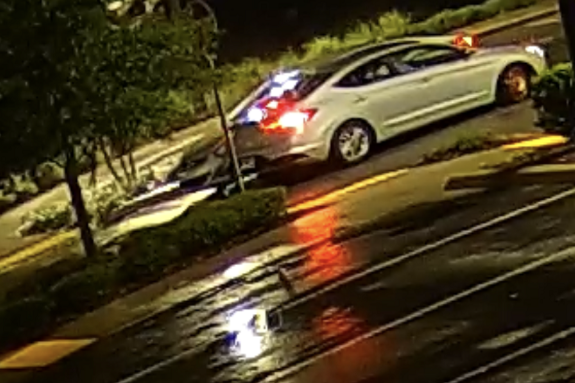 Police said they believe this vehicle (above) was involved in the crimes.